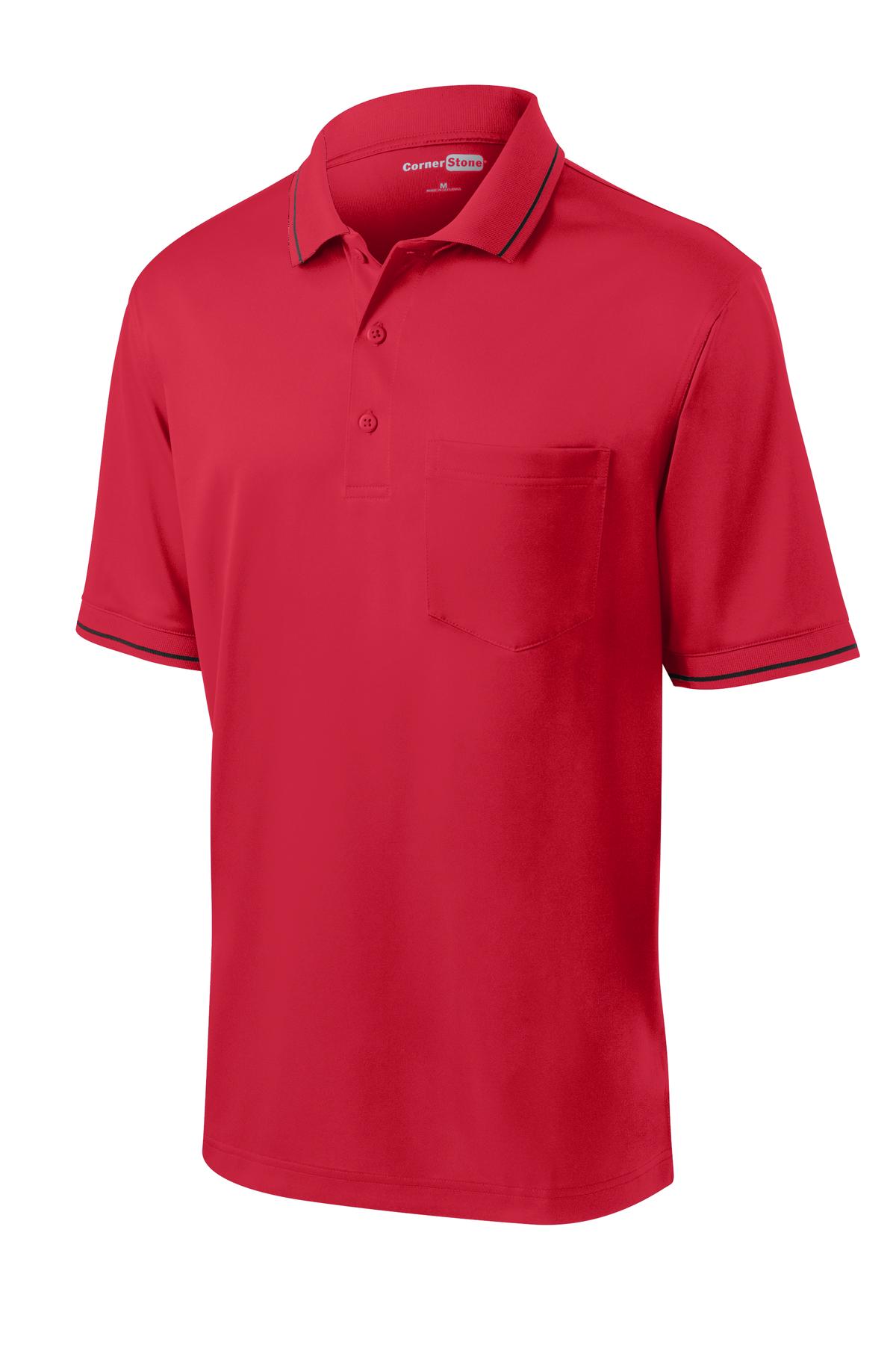 CornerStone Select Snag-Proof Tipped Pocket Polo. CS415 24