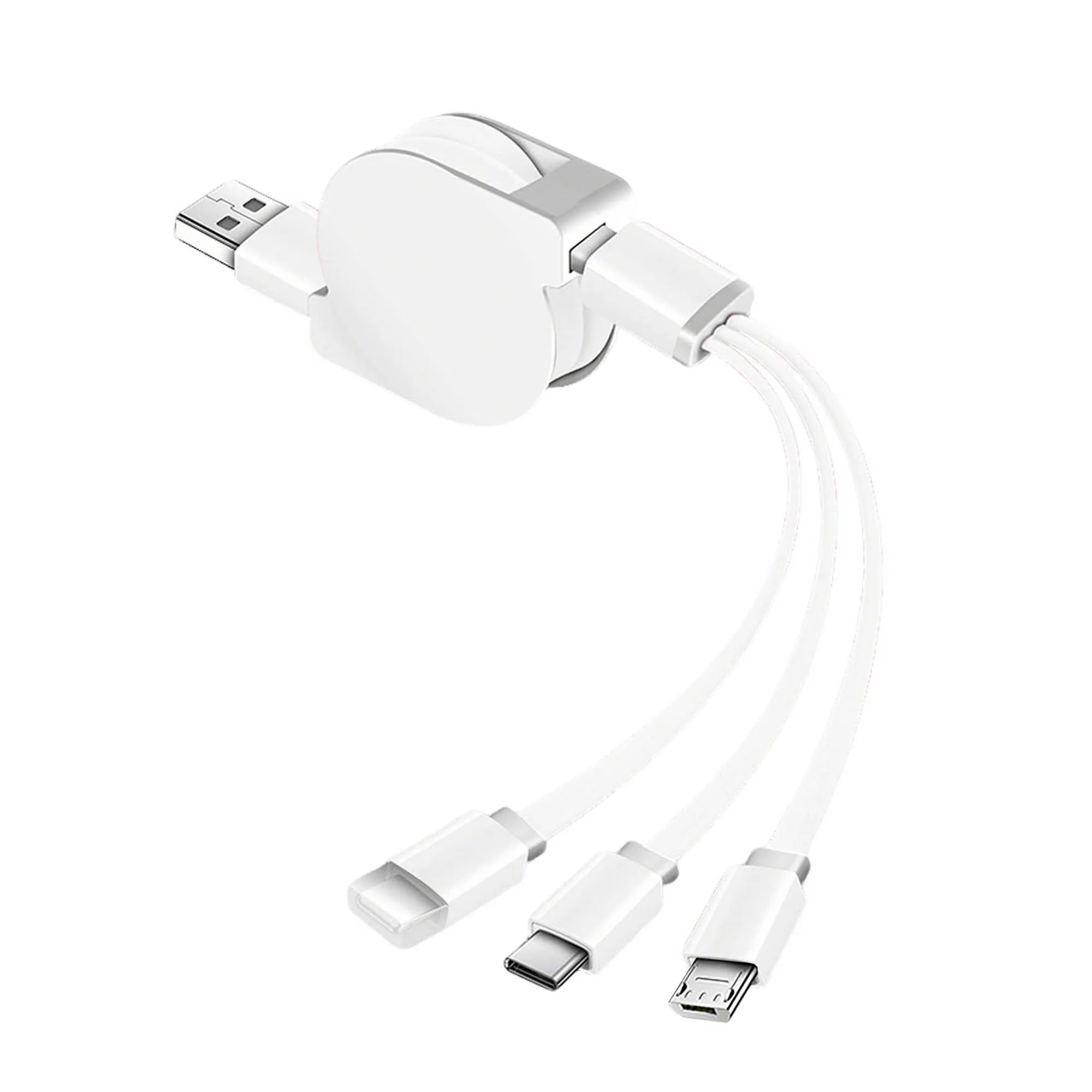 Three In One Telescopic Fast Charging Data Cable 4