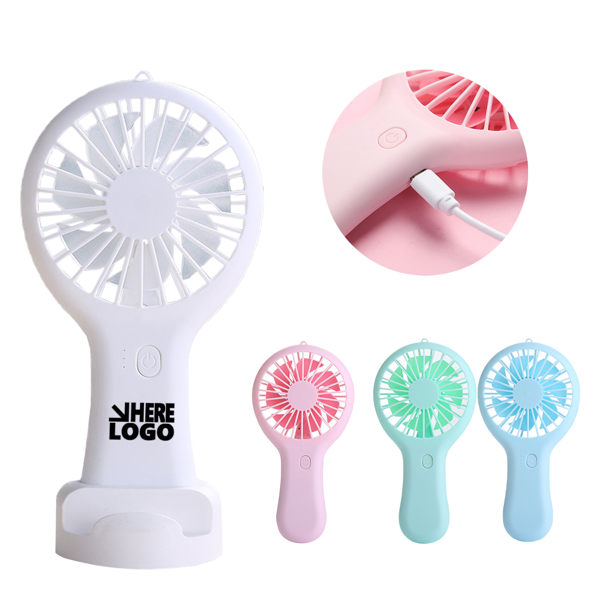 Handheld USB Fan With A Base 2