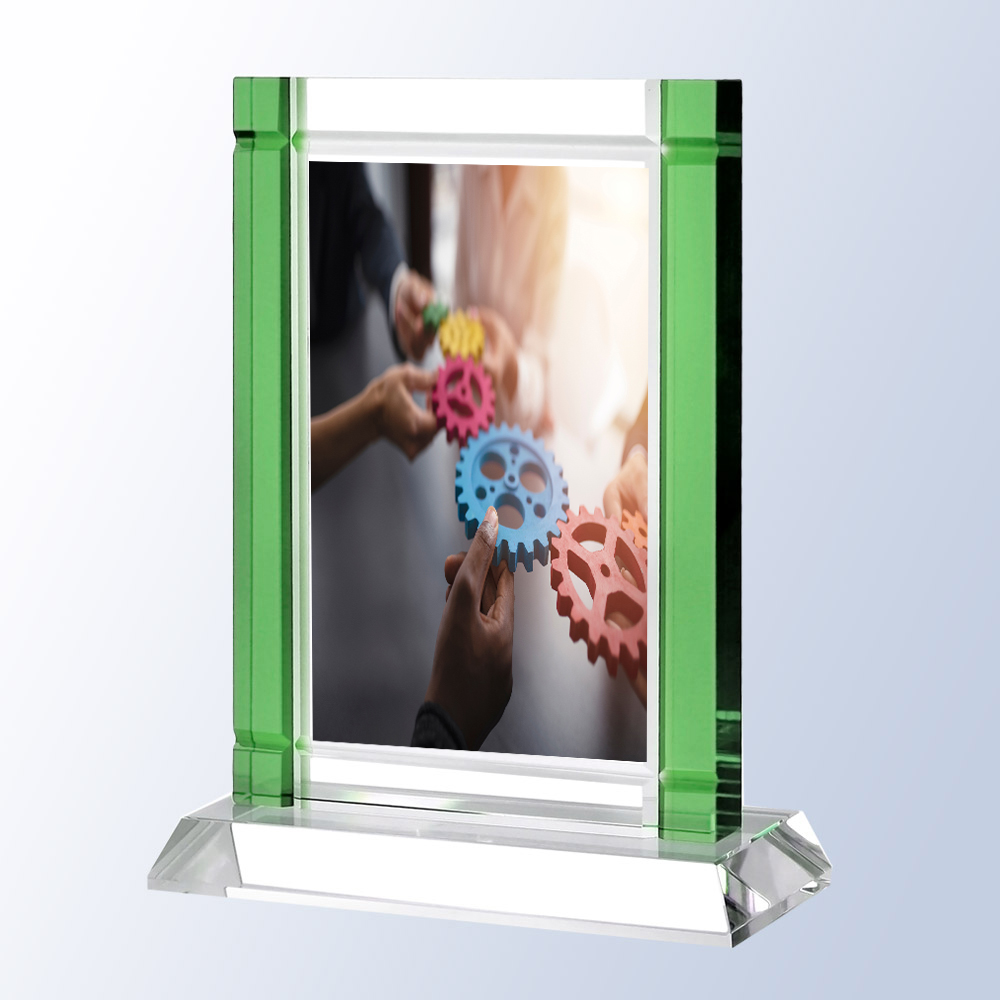 Green Deco Optical Crystal Award 1