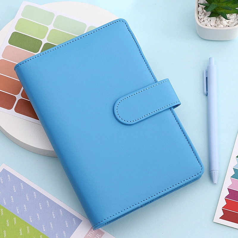 PU Leather A6 Budget Planner Binder Notebook 8