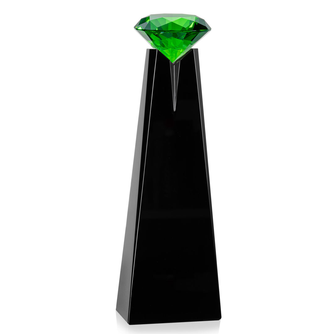 Alicia Gemstone Award - Black/Emerald 10