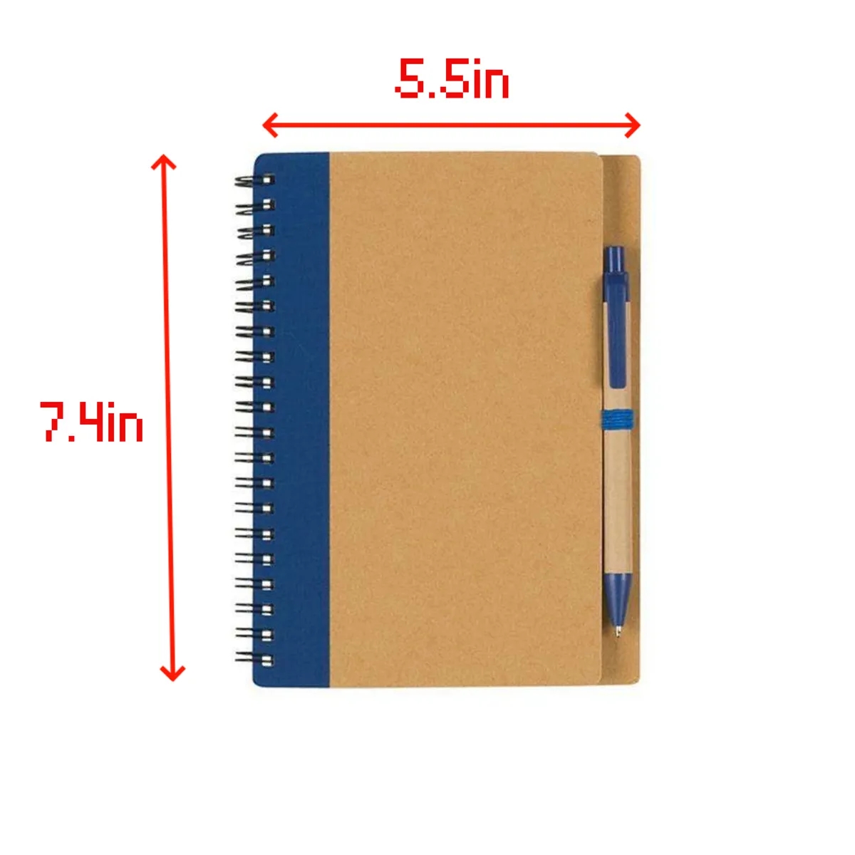 5" x 7" Eco-Inspired Spiral Notebook & Pen 3