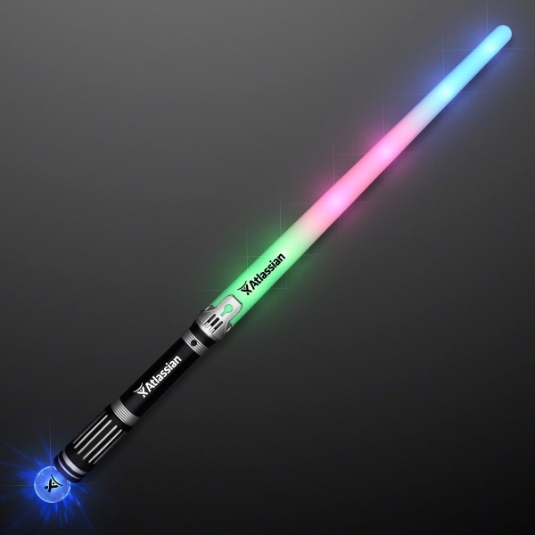 Short Saber Light Staff with Crystal Ball Handle 2