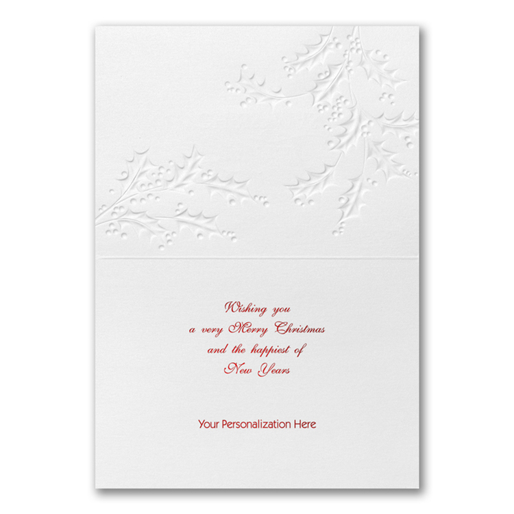 Subtle Holly Card 2