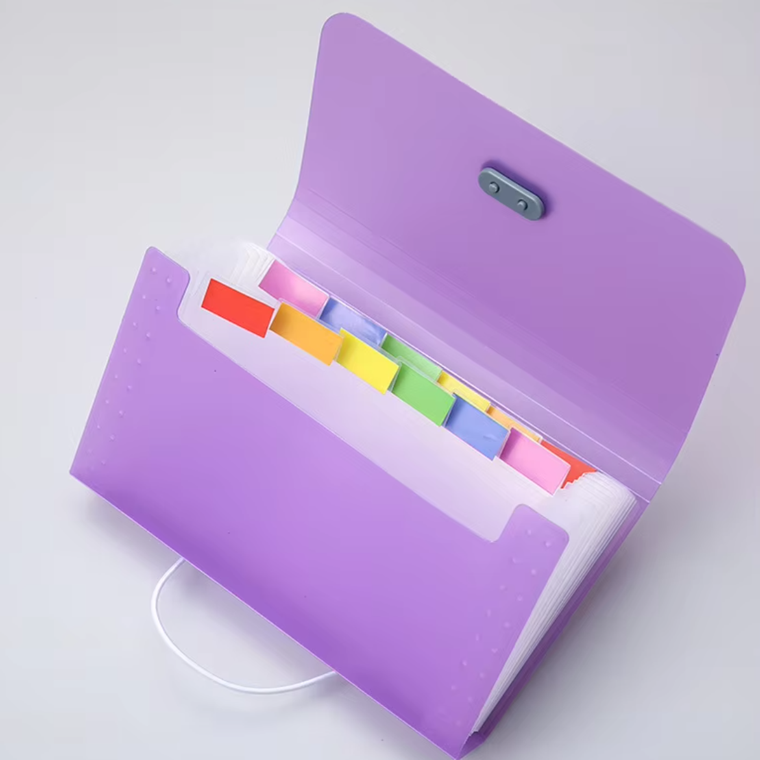 Candy Color 13-Grid A6 File Folder Mini Accordion Purse 13