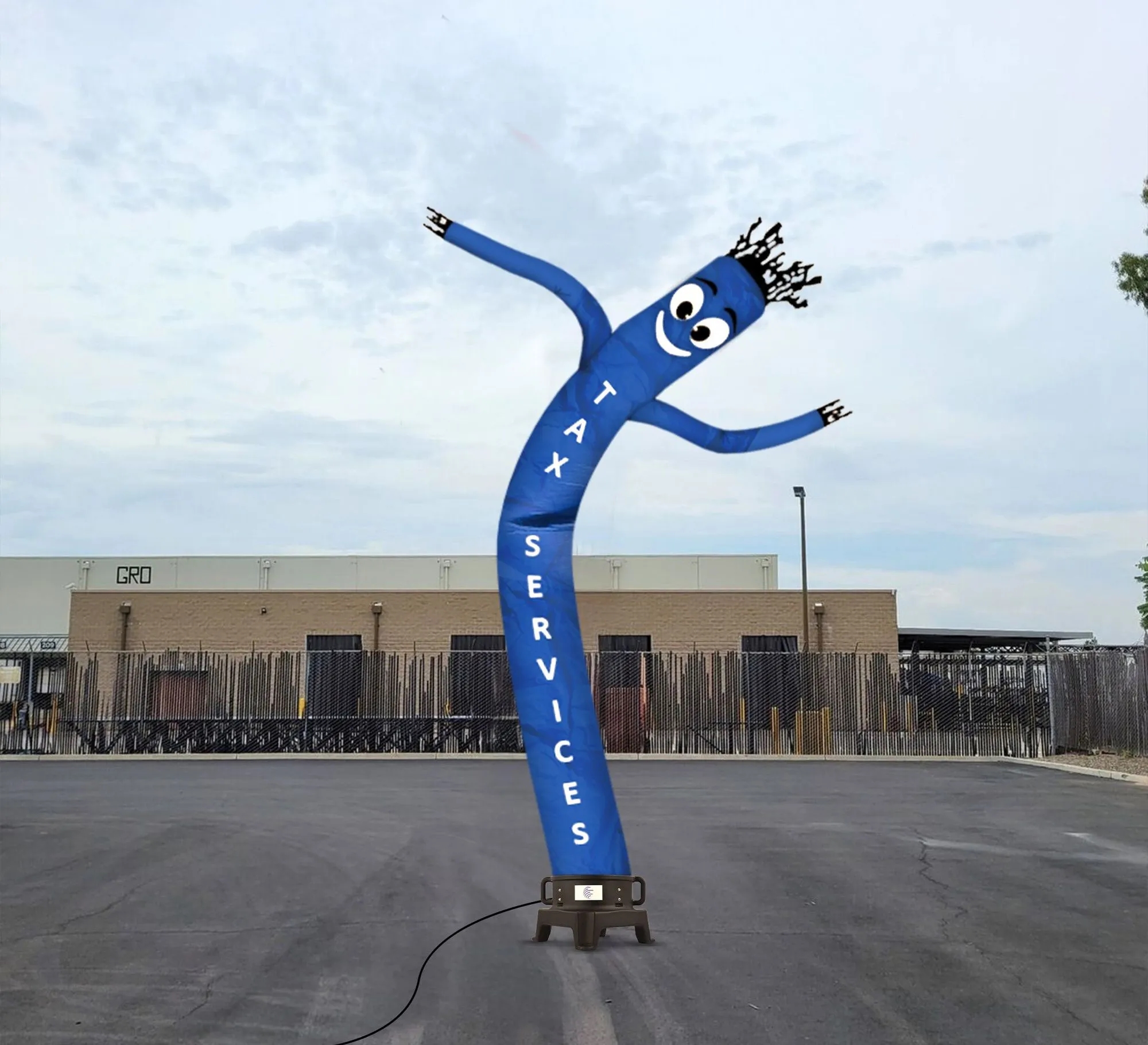 Tax Services Inflatable Tube Man with Blower 3