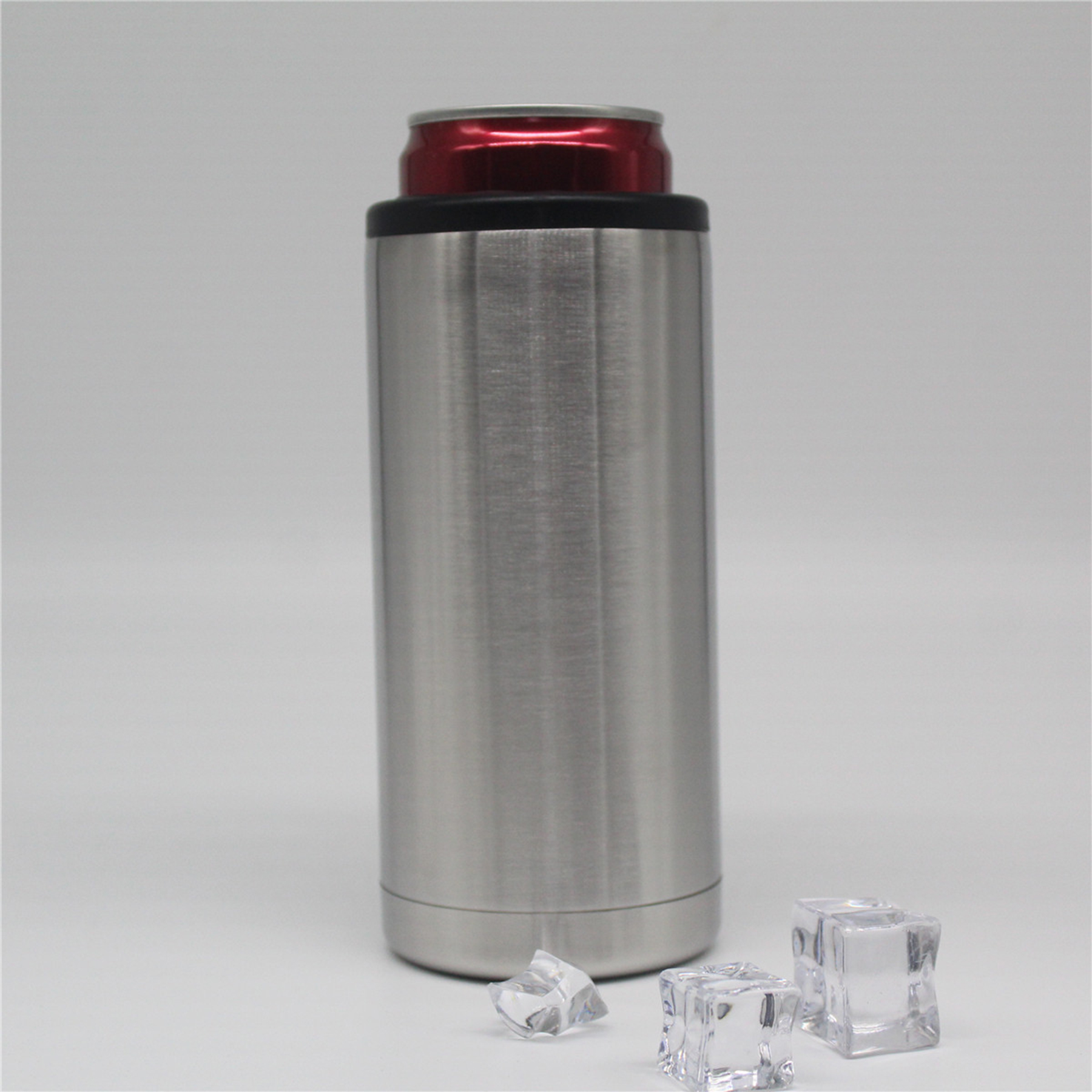 Large Size Steel Insulated Can Cooler, custom koozie with logo imprint 3