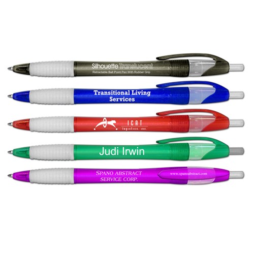 Silhouette Translucent Retractable Ballpoint Pen