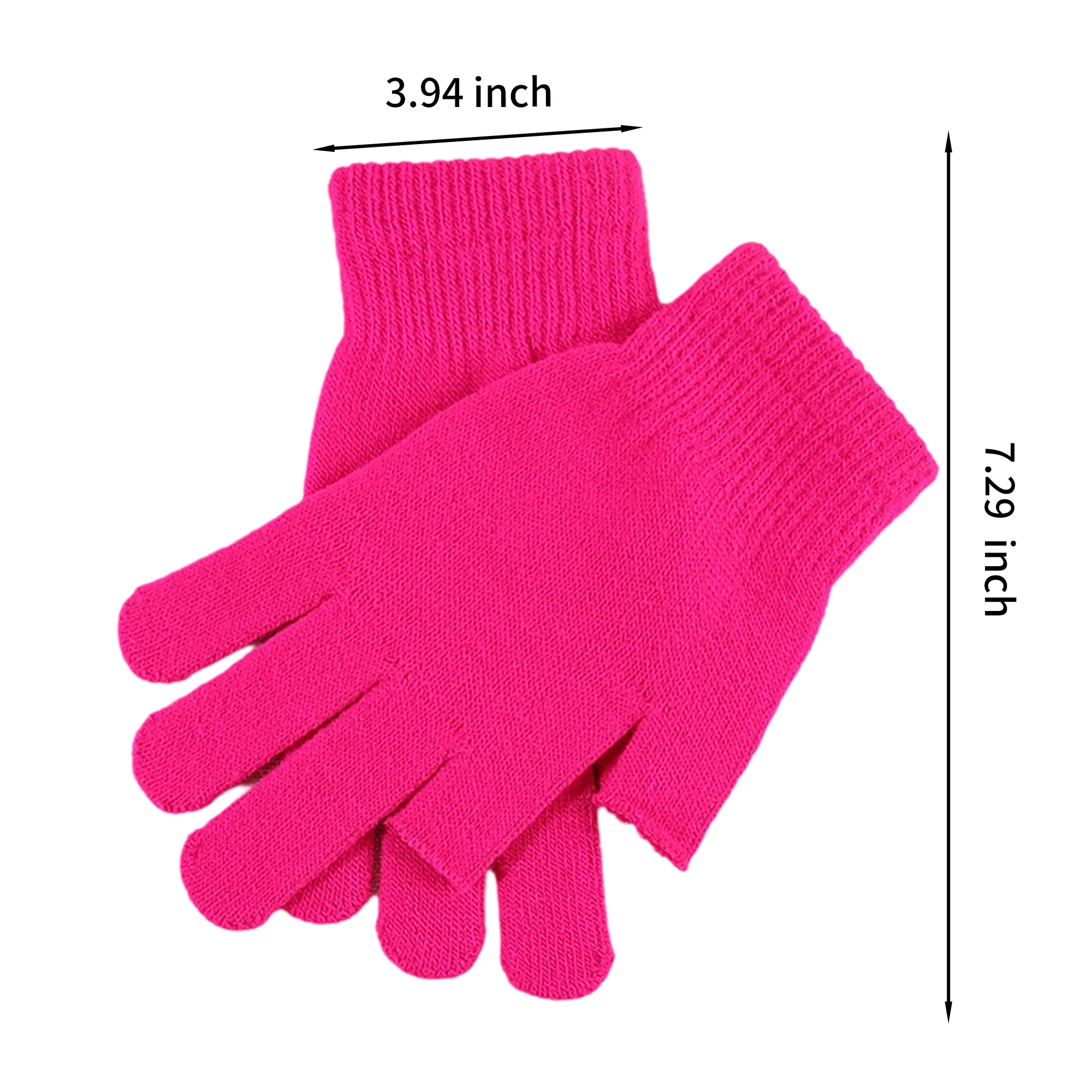 Knitted Winter Fingerless Gloves 8