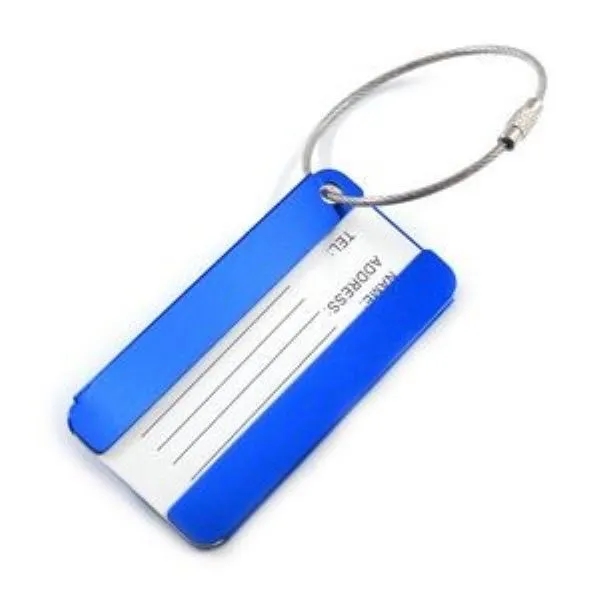 Square Aluminum Alloy Travel Luggage Tag 2
