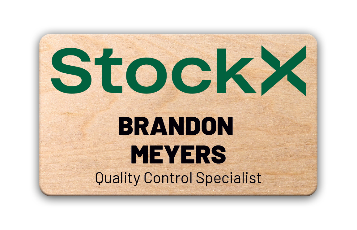 Wood Sublimated Badges