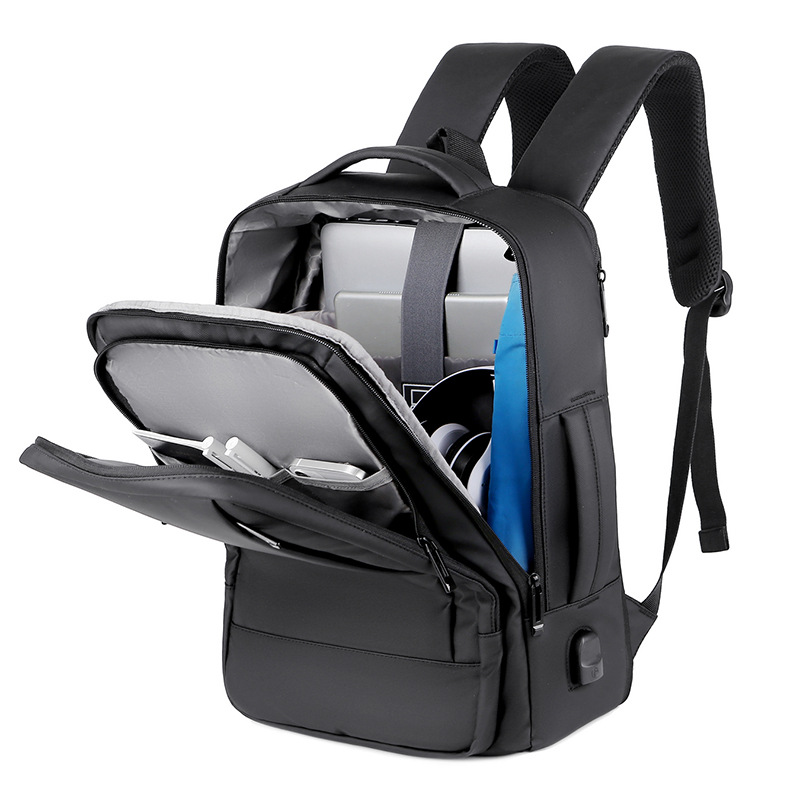 Business Anti Theft Durable Laptops Backpack / USB Charging Port 9