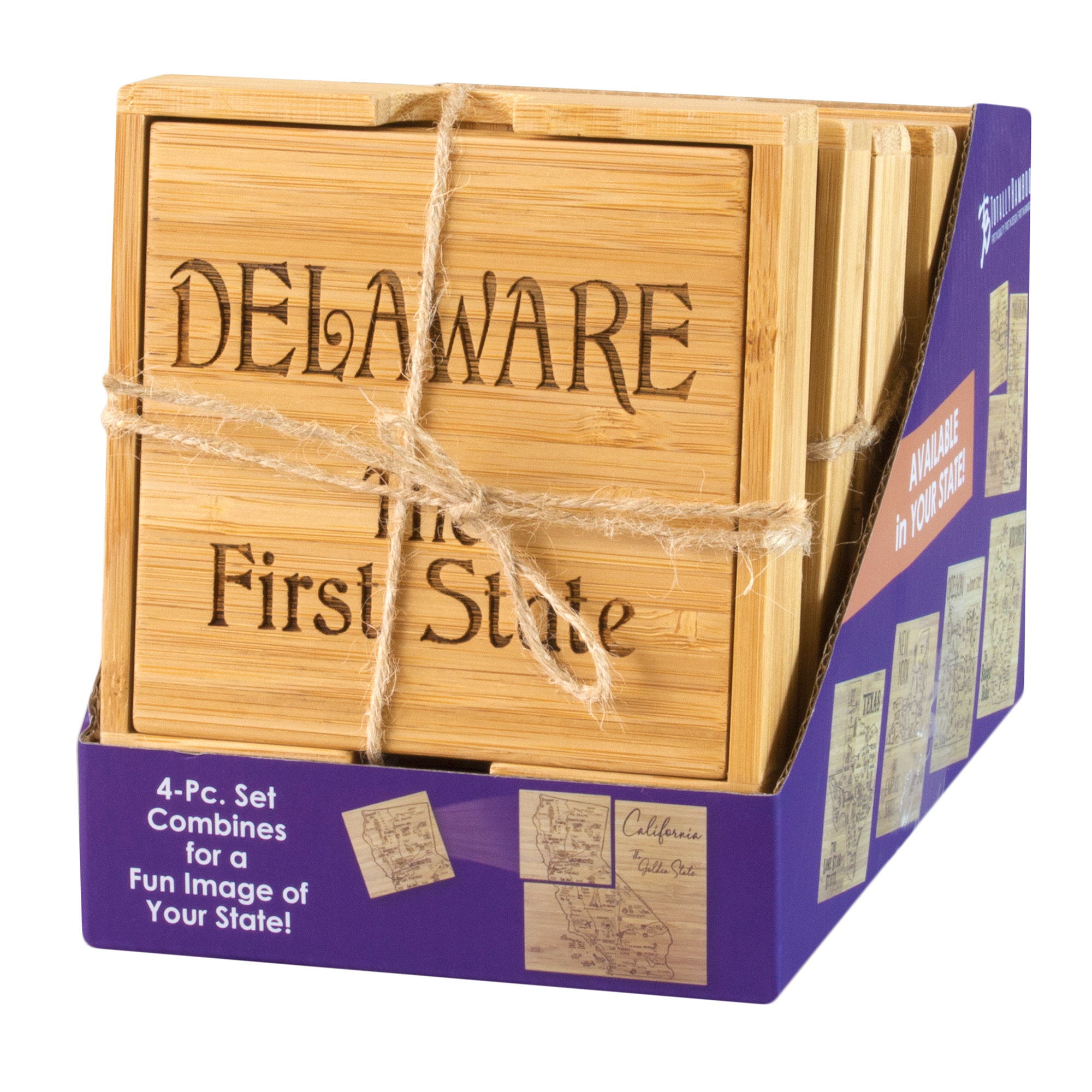 Delaware Puzzle Coaster Set 10