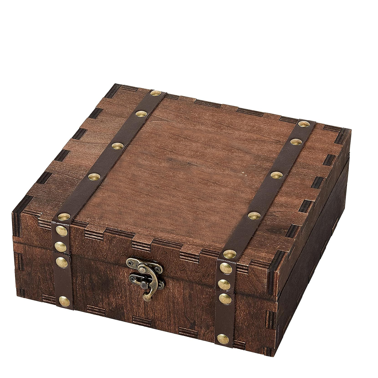 Wooden Square Keepsake Box w/ Lid 3
