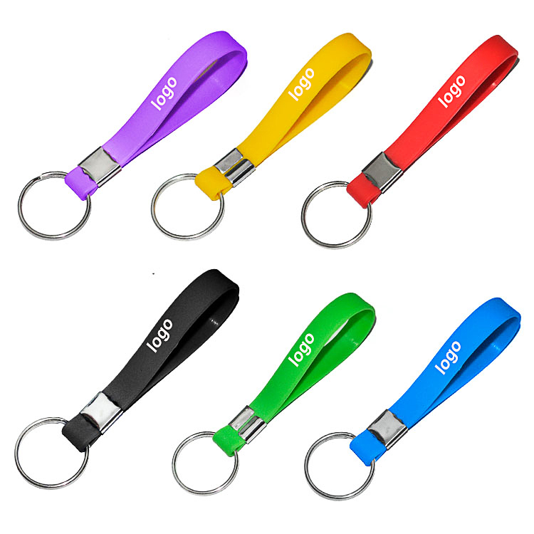 Silkscreen Silicone Keychain 1