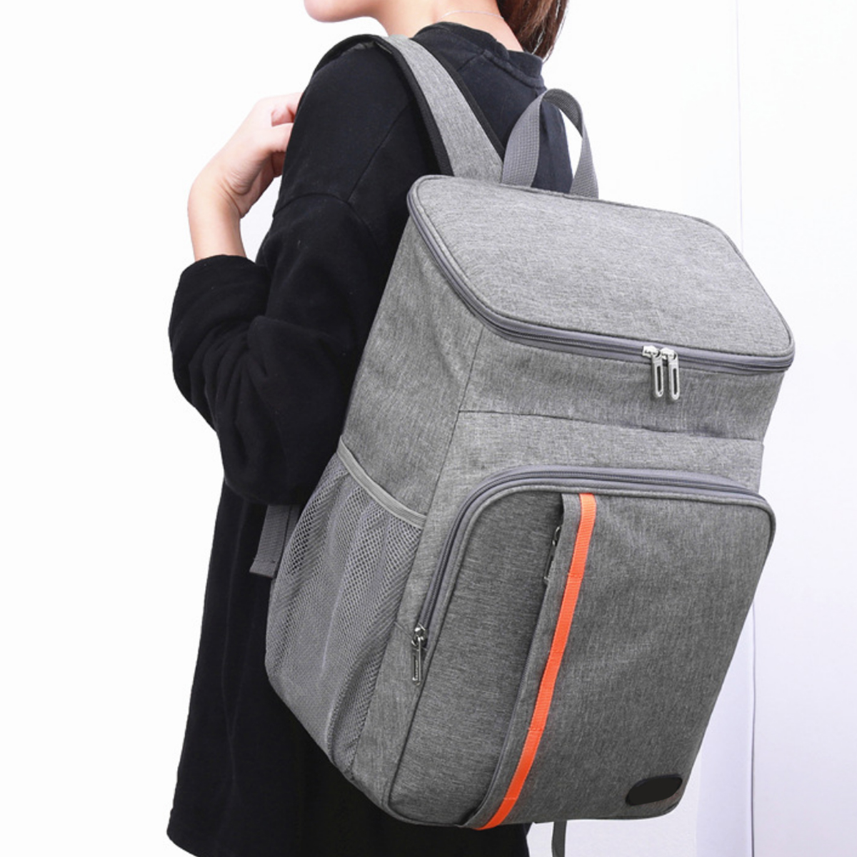 24L Insulated Cooler Backpack with Leakproof Liner Pockets 5