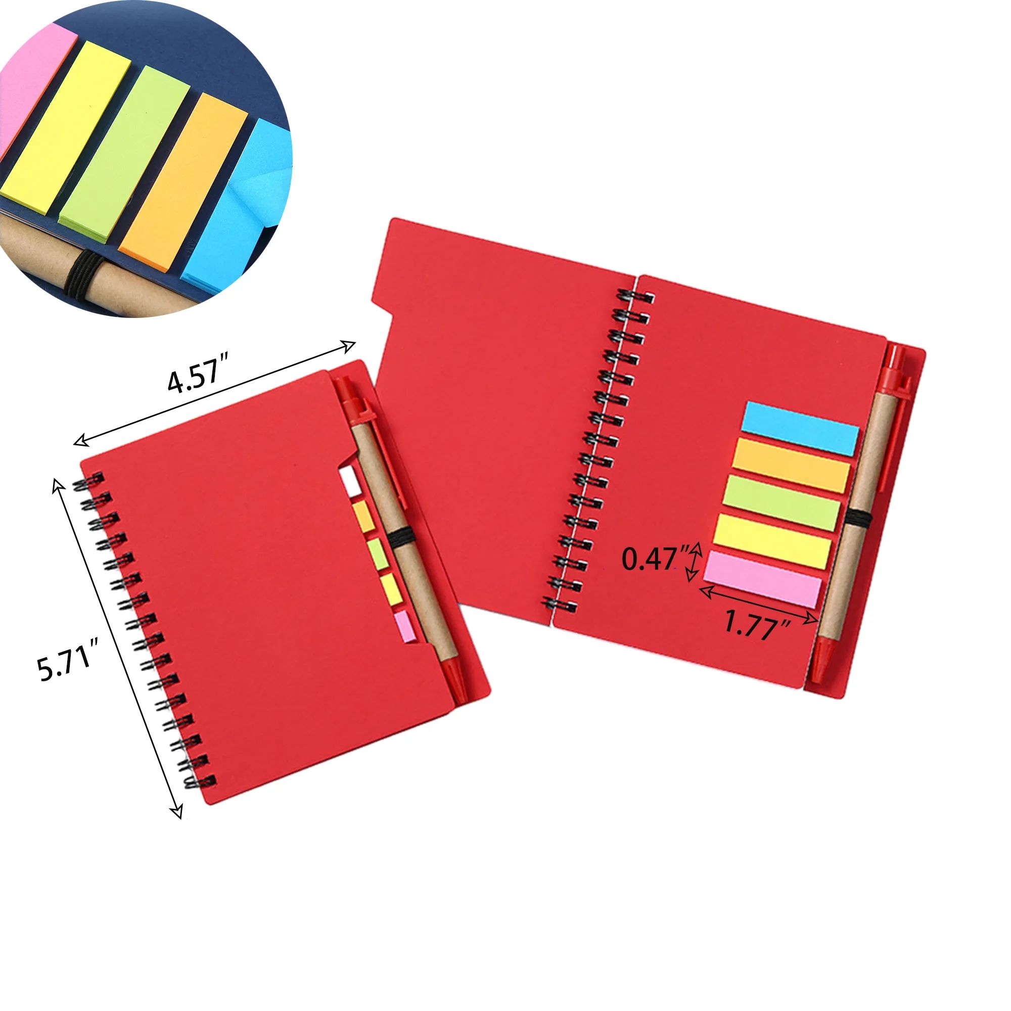 Kraft Paper Combination Memo Pad With Pen 4