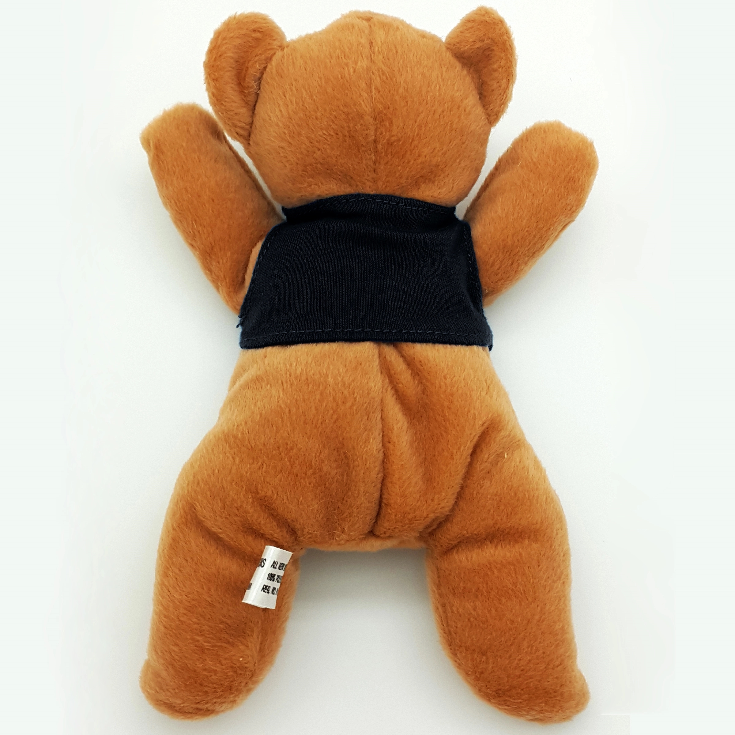 8" Laying Down Beanie Brown Bear 7