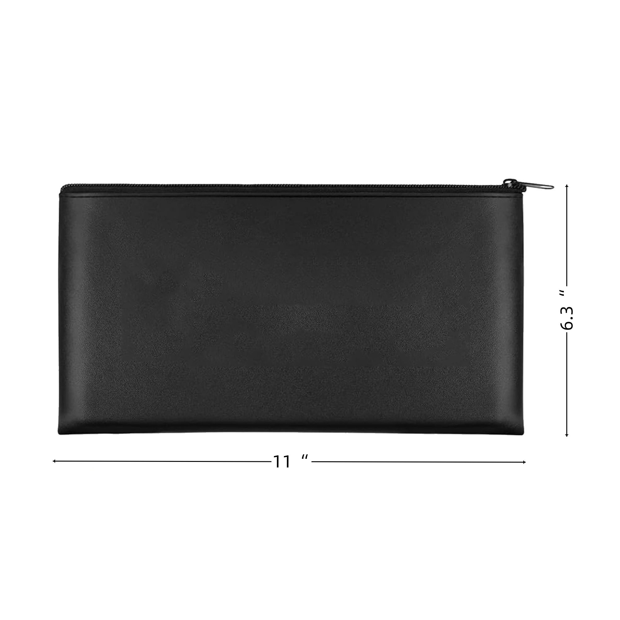 Zipper Leather Bank Deposit Bag 3