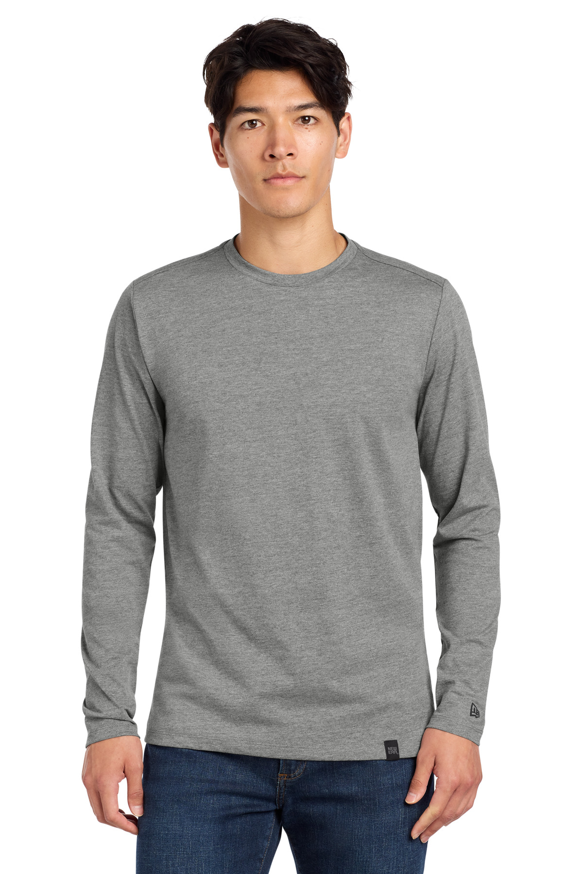 New Era Heritage Blend Long Sleeve Crew Tee. NEA102 61