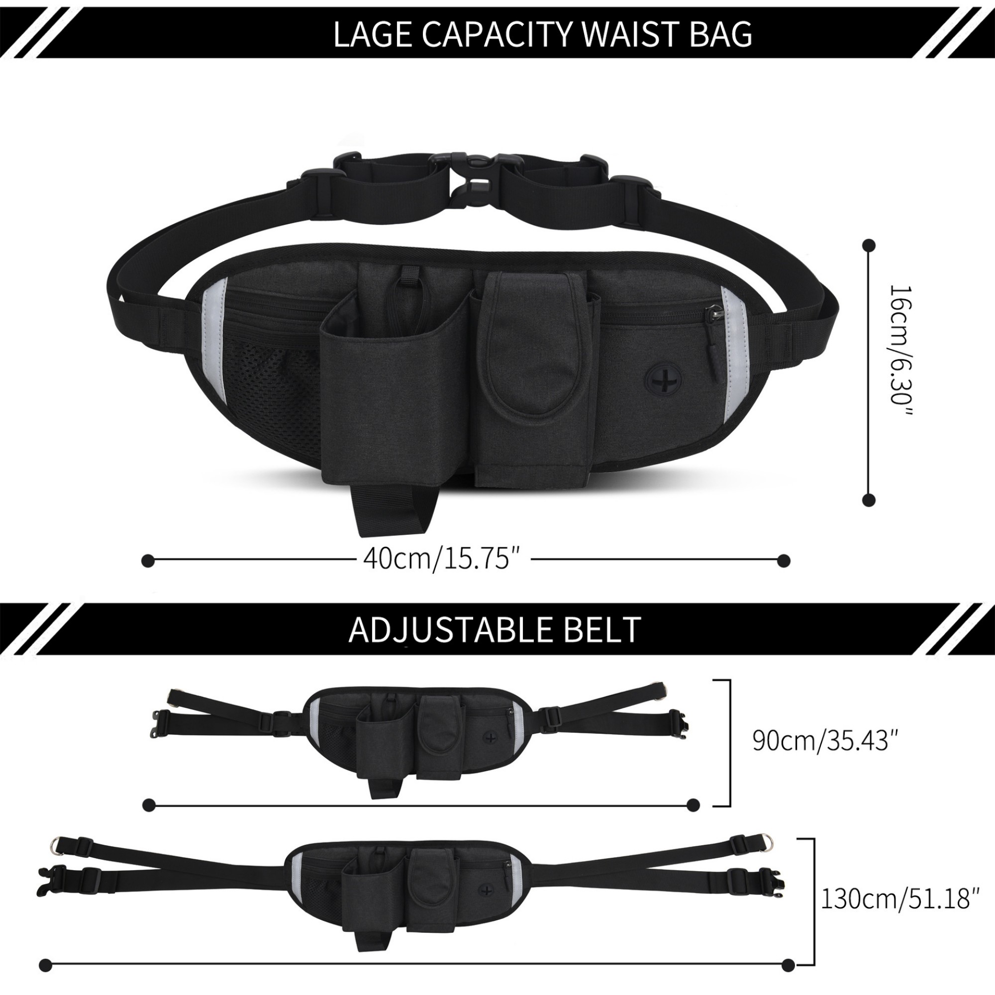 Waist Dog Leash Bag For Running 7