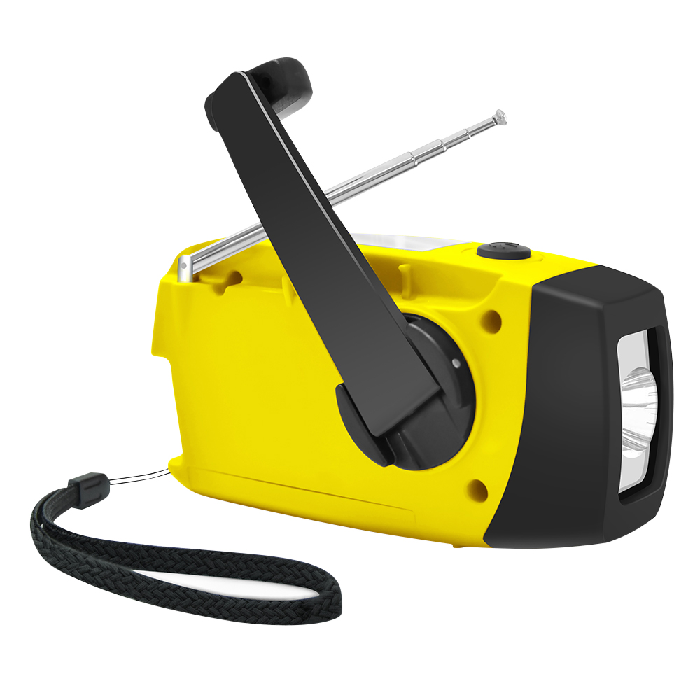 ResQ Emergency Radio – AM/FM/NOAA with LED Flashlight, 1000mAh Power Bank, Solar & Hand Crank 14