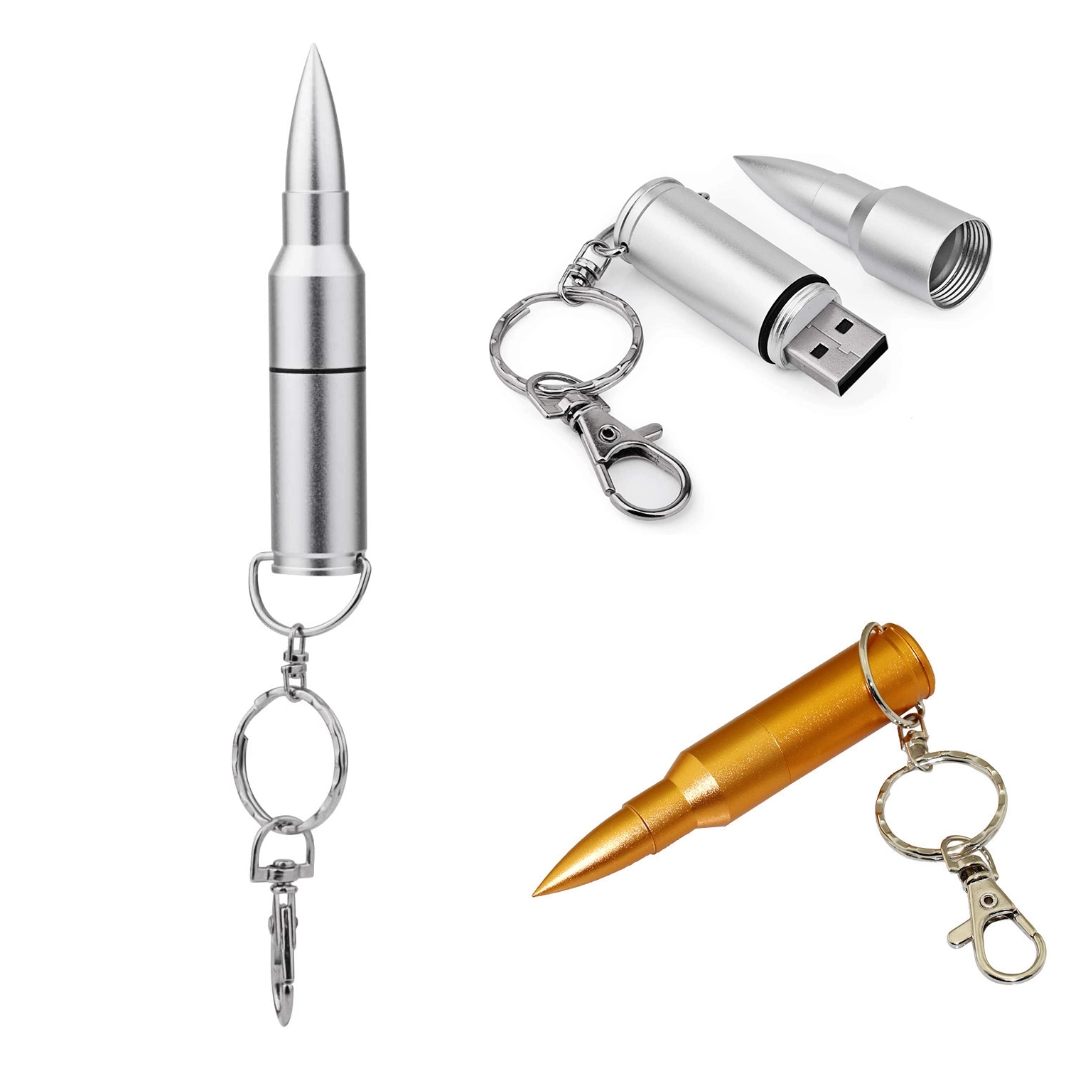 Bullet 16G Usb Flash Drive Keychain 2
