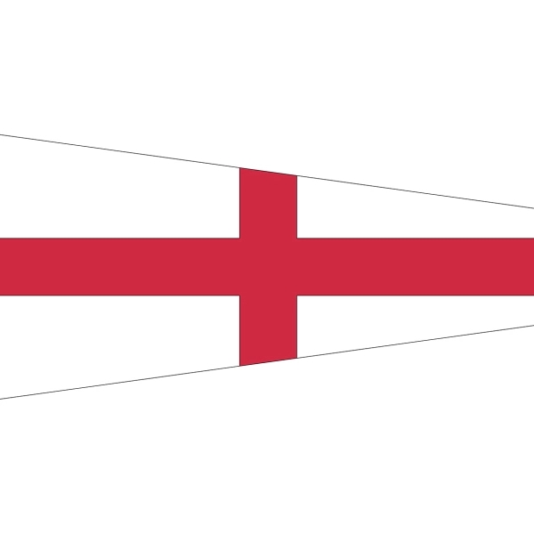 Sewn Number Pennant - 8 2