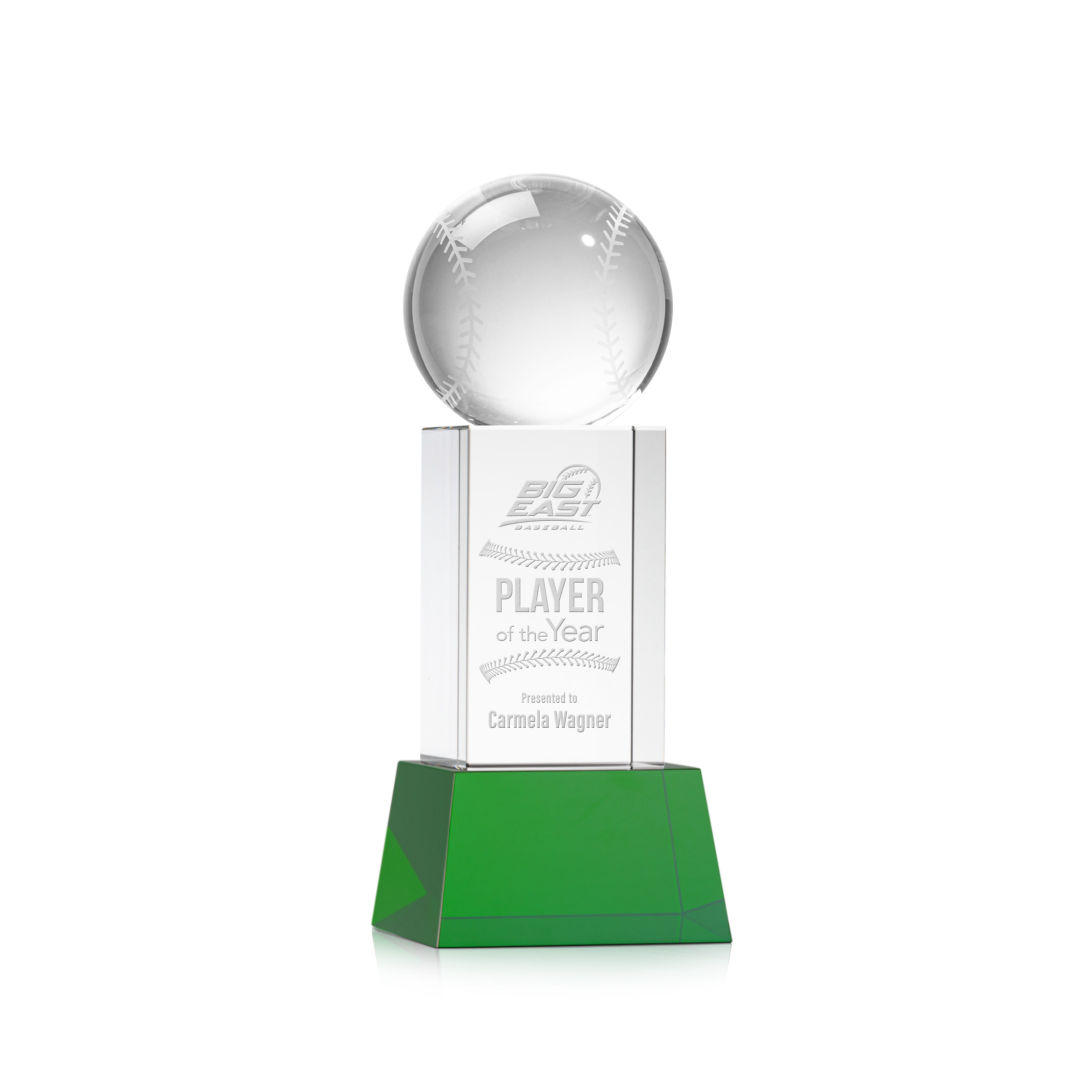 Baseball Award on Belcroft Base - Green 4