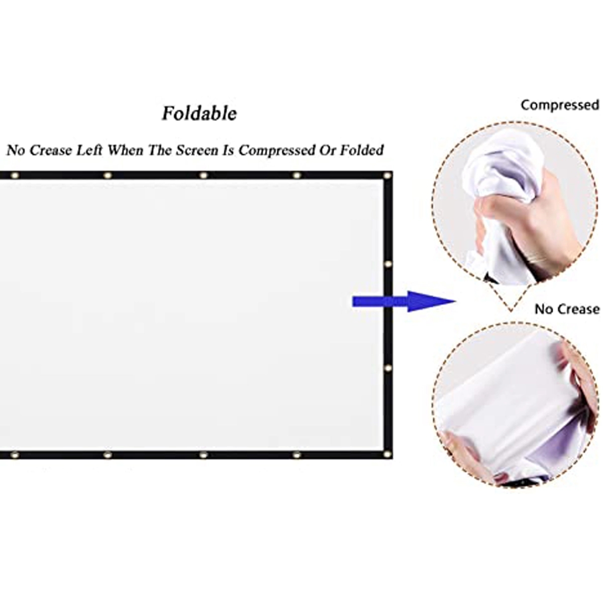 120" Portable Folding Soft Projector Screen 3