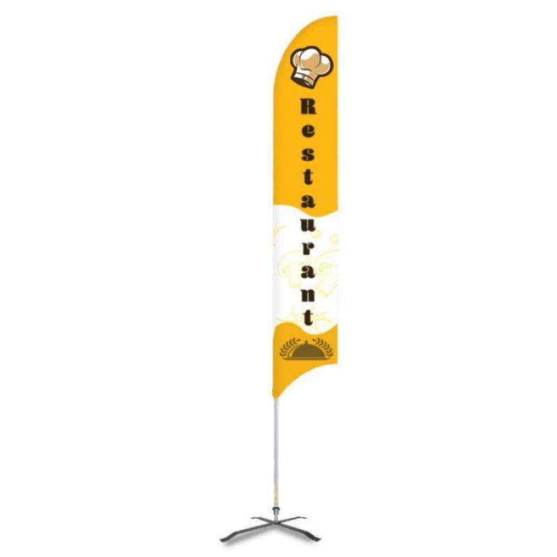 Restaurant Pre Printed 15' G7 Feather Flag - Design 1 4
