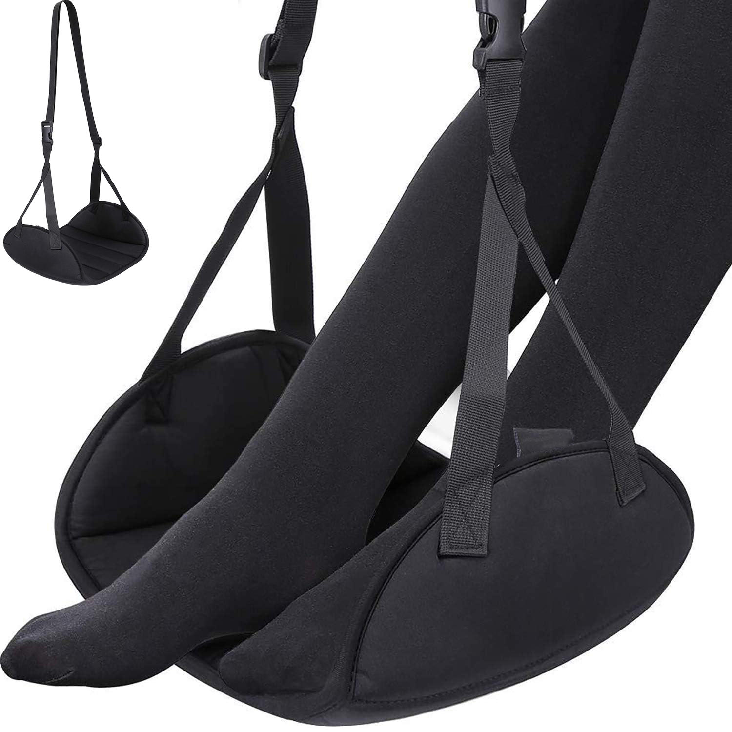 Adjustable Polyester Foot Rest Leg Support Hammock 4