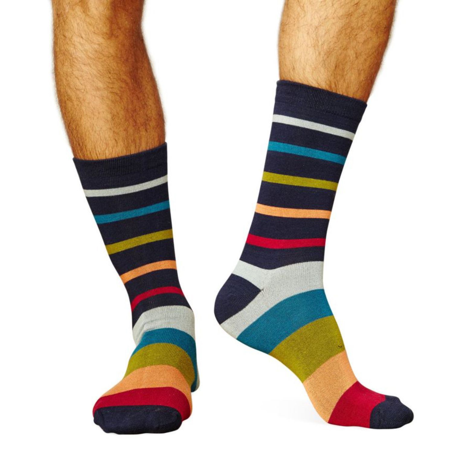 Below the calf knitted business crew socks, 168 or 200 needle 8