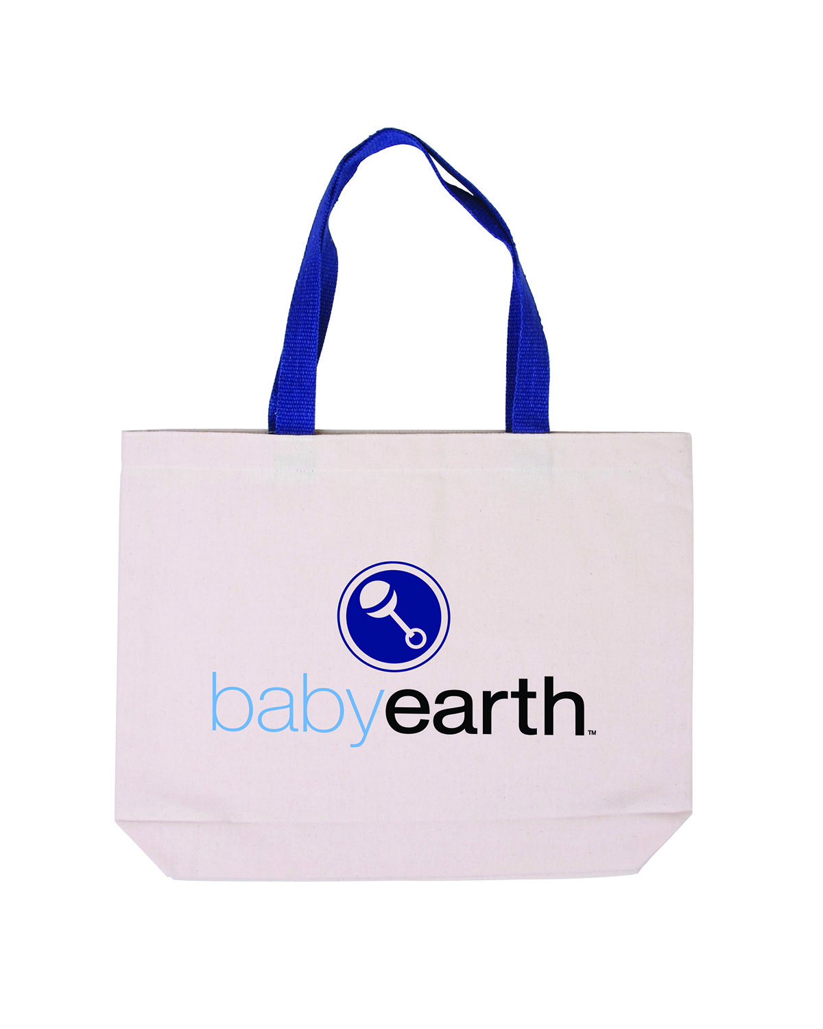Cotton Canvas Tote Bag with Color Accents, custom tote bag with logo imprint 2
