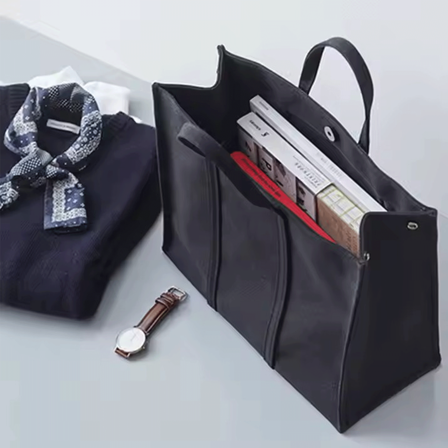 Eco-friendly spacious daily use Cotton Canvas Tote Handbag, custom tote bag with logo imprint 11