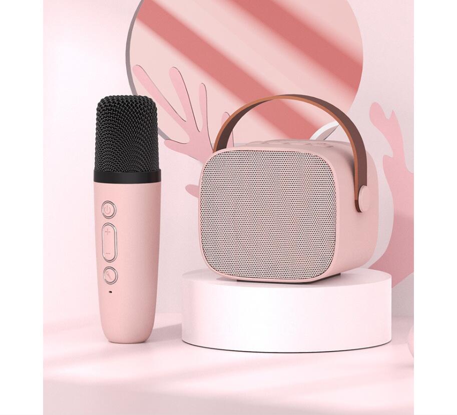 Mini Karaoke Machine with A Wireless Microphones 2