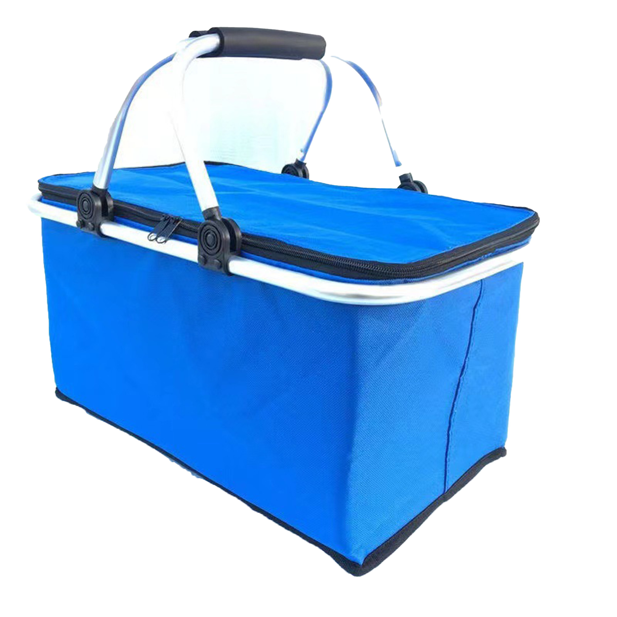 Heavy-Duty Aluminum Picnic Basket Compact Takeout Design 3