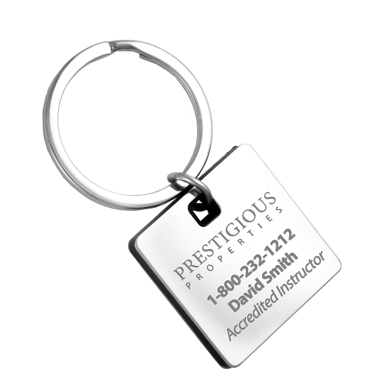 "Cube" Laser Engraved Metal Key Holder 2
