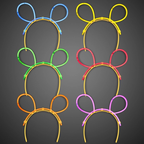 Glow Ears Headbands, Assorted Colors 2