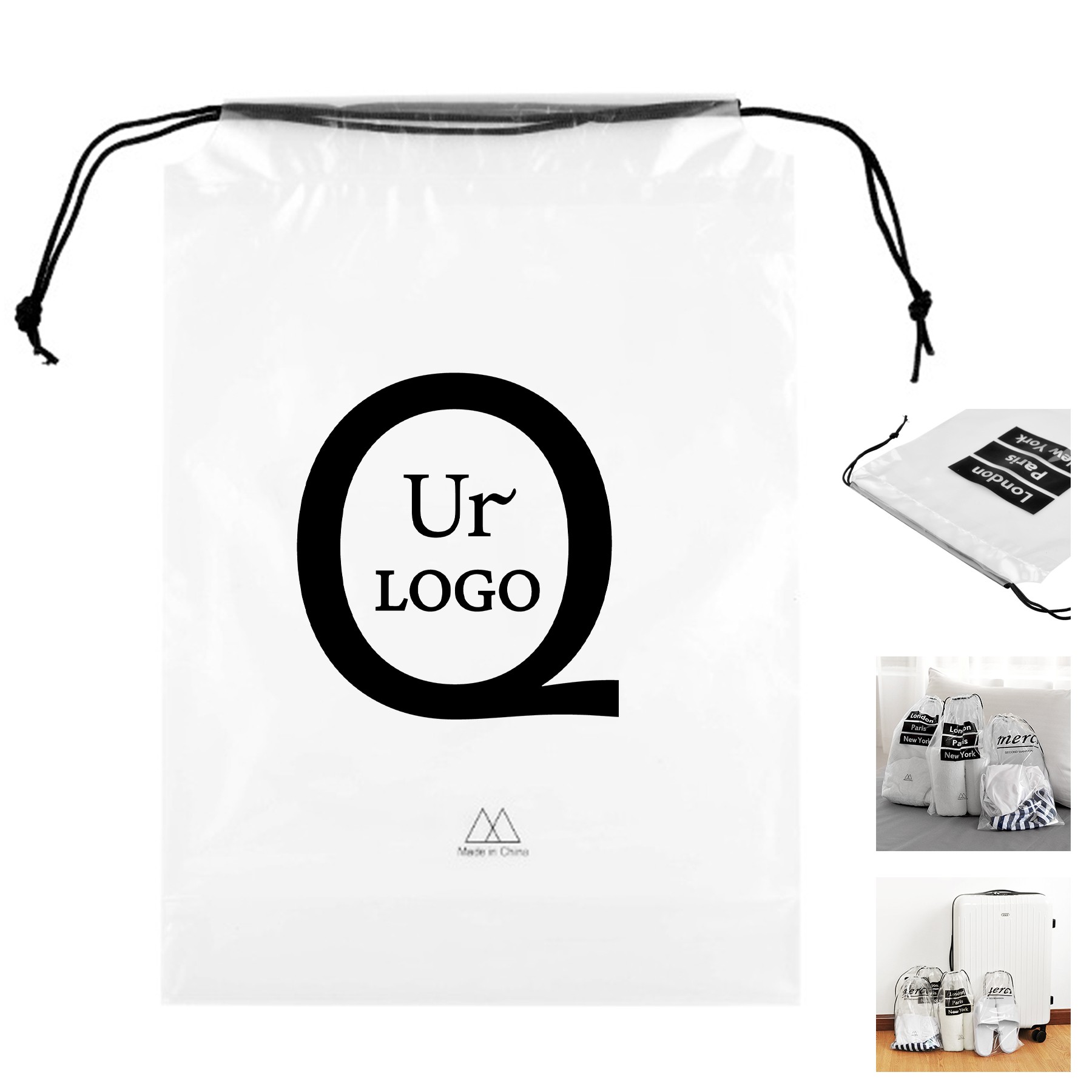 Transparent Drawstring Bag
