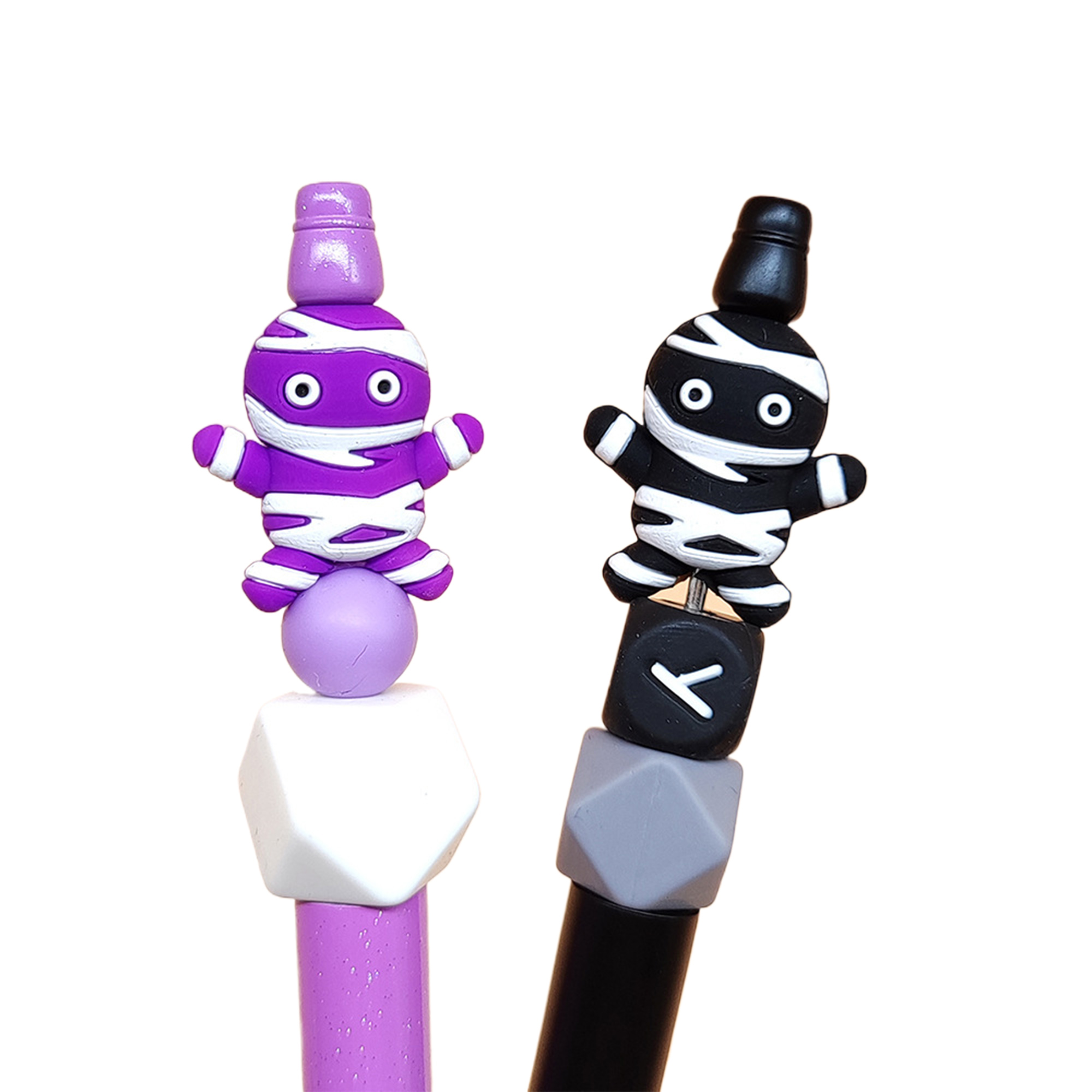 MOQ500 Custom 3D Silicone Beads For Pen Decoration 2