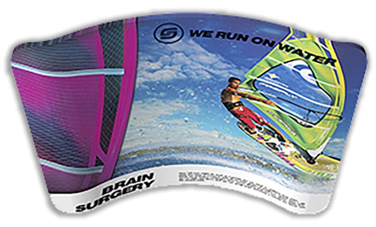 Slim Wave Frame Fabric Backdrop - 8' 3