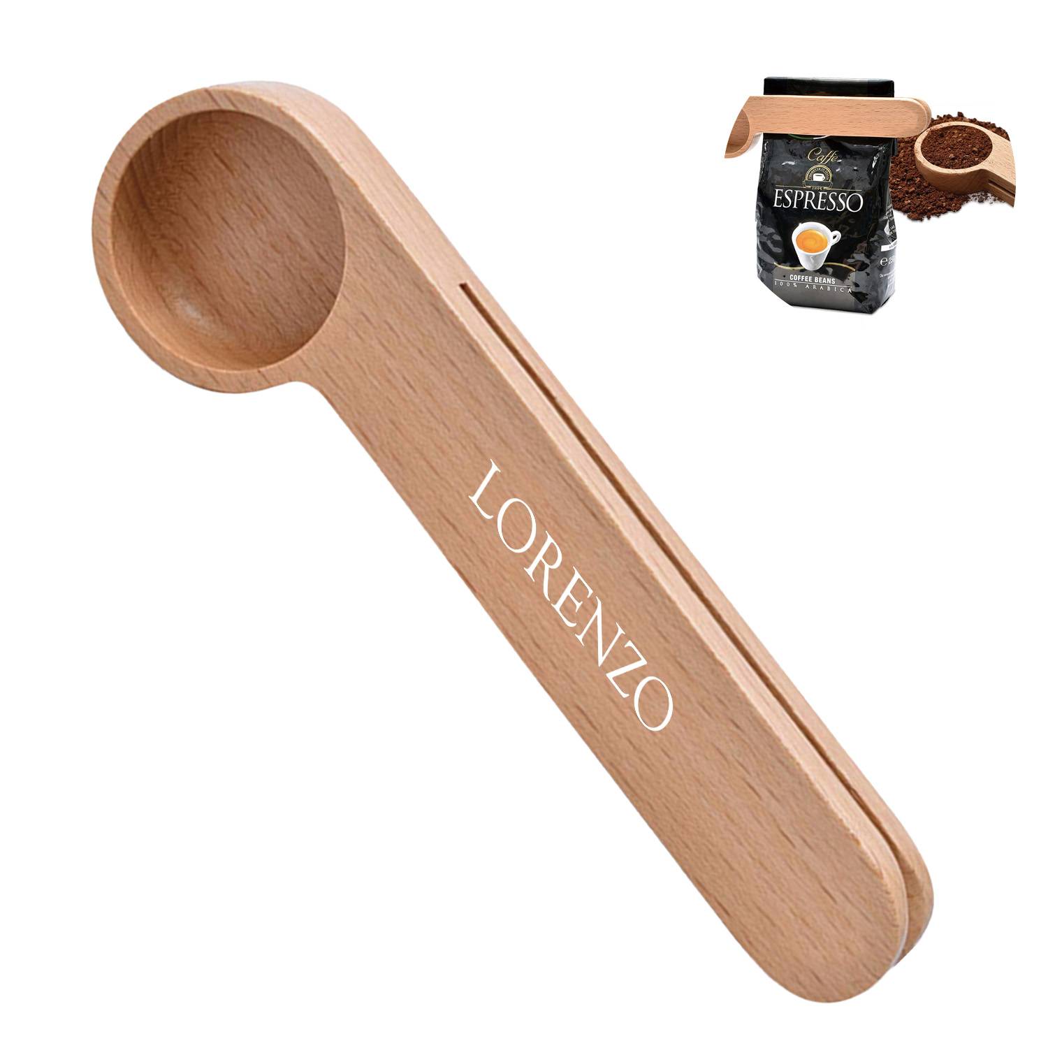 Wood Coffee Spoon With Clip