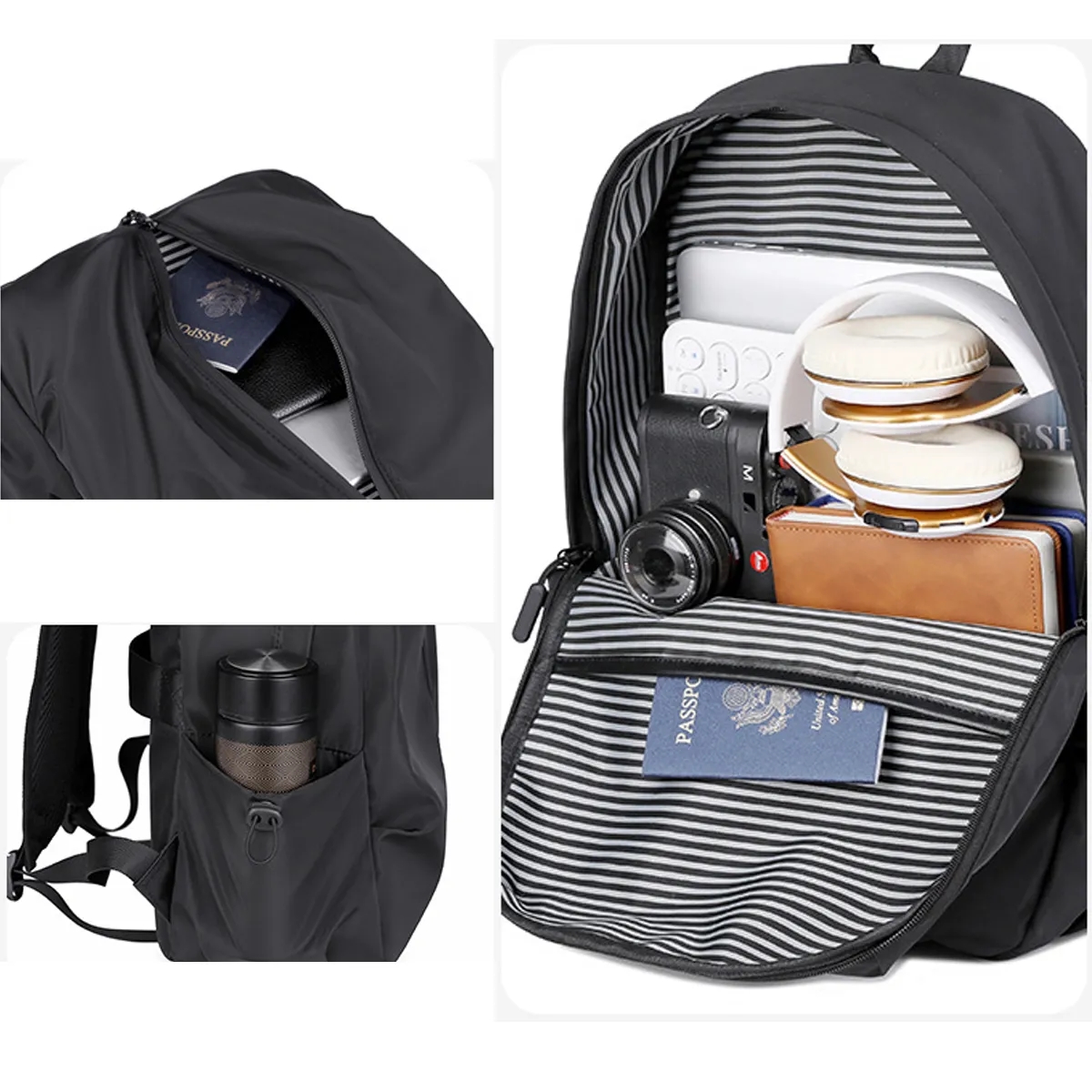 Waterproof Travel Laptop Backpack with USB Charging Port 3