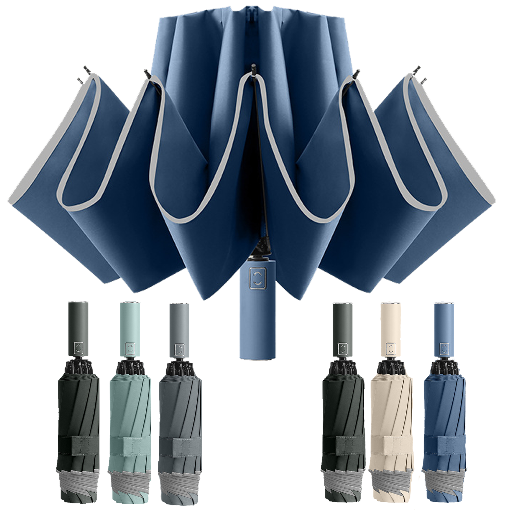 Large Windproof Travel Folding Umbrella 2