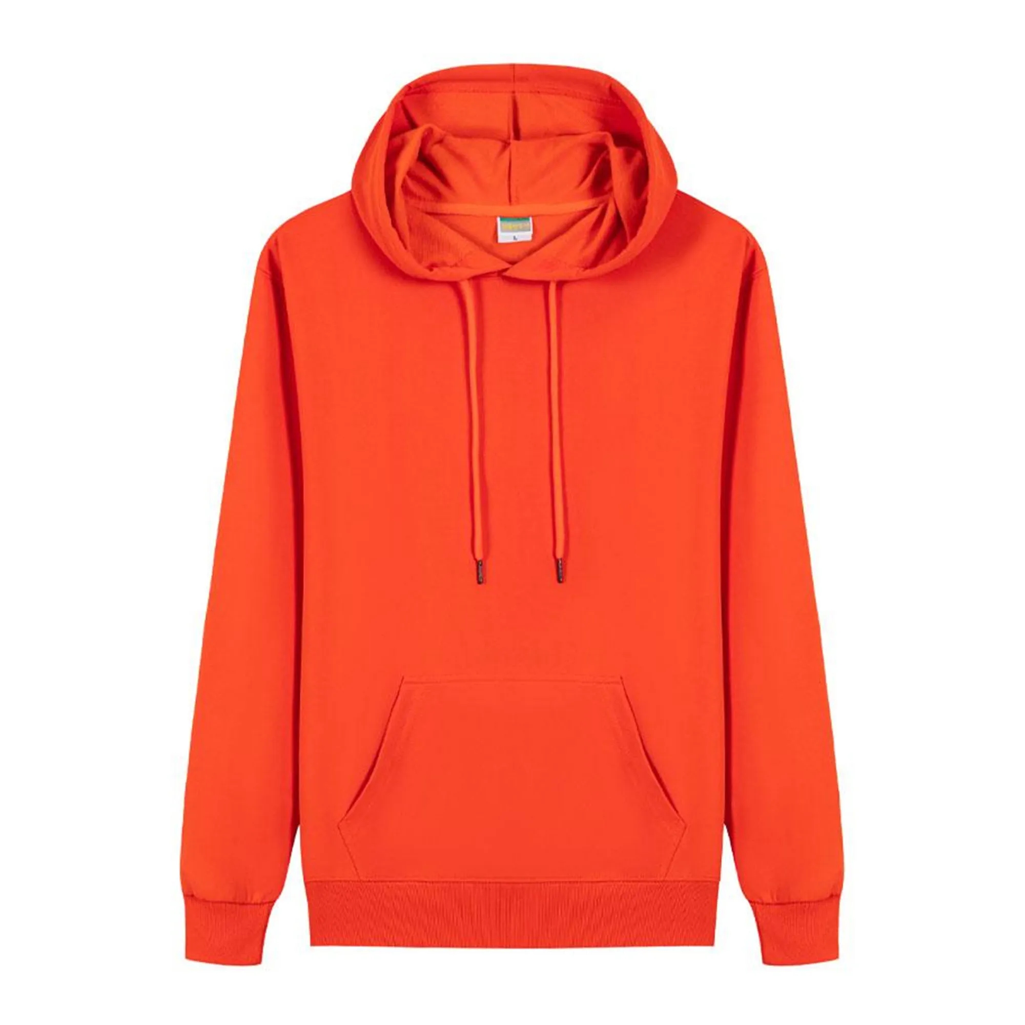Long Sleeve Kangaroo Pocket Drop Shoulder Pullovers Top, custom hoodie or sweatshirt with logo imprint 7