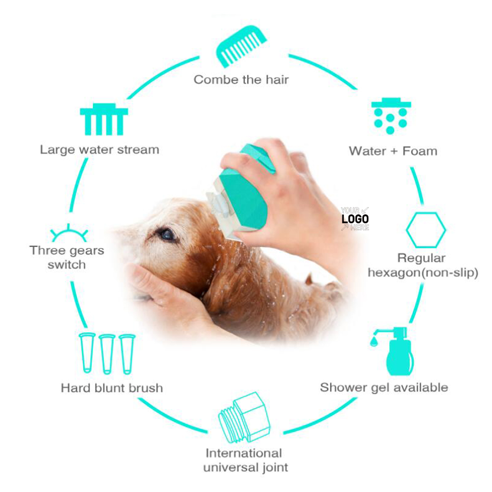 Multifunctional Pet Shower Brush 2