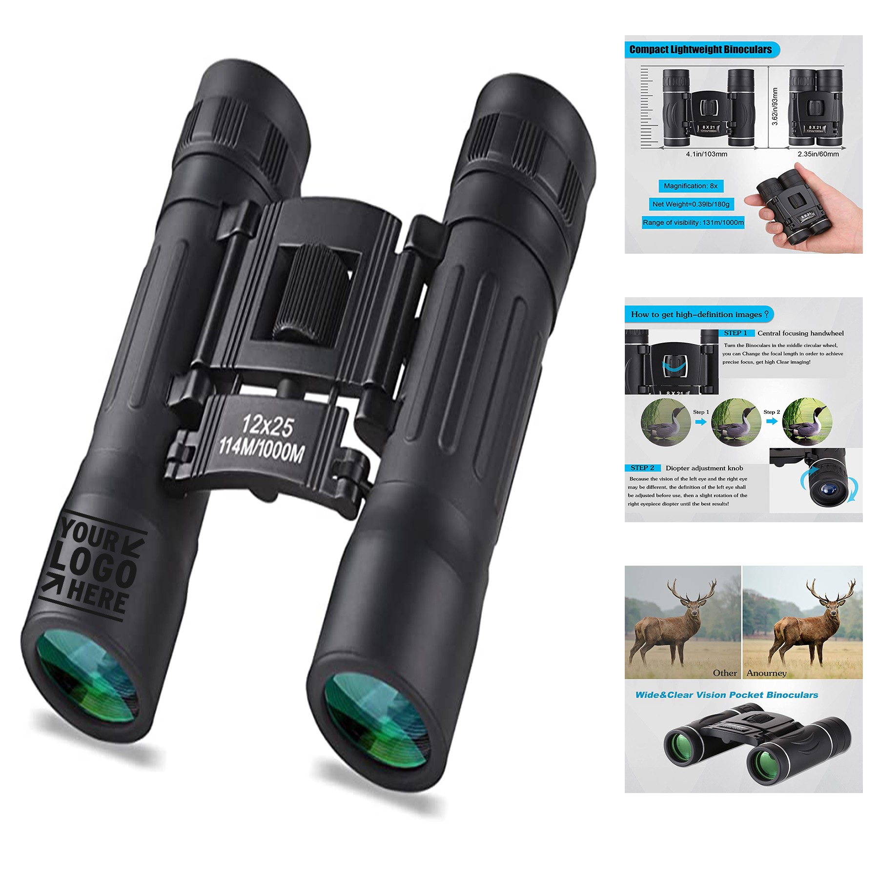 Mini Compact Pocket Binoculars 2