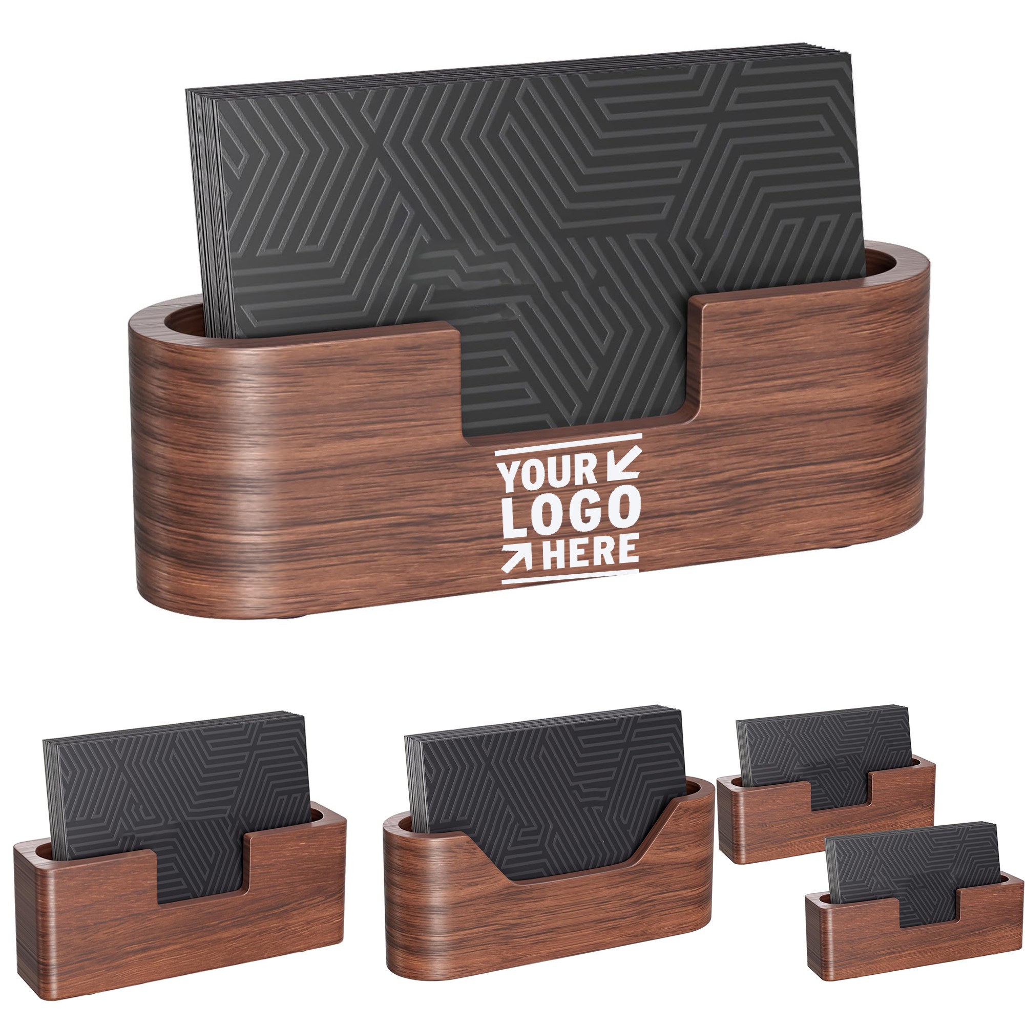 Wood Business Card Holders for Desk 2